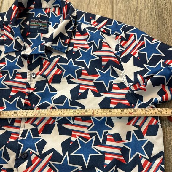 Broken Threads addicted to Summer Men's‎ Patriotic button up shirt Large - Picture 4 of 8